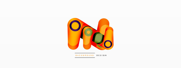 Abstract geometric shapes background. Color shapes composition for wallpaper, banner, background or landing