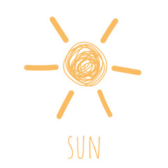 Sun vector drawing