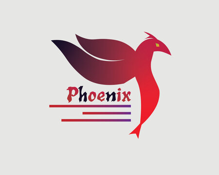 Phoenix logo for business with illustration file