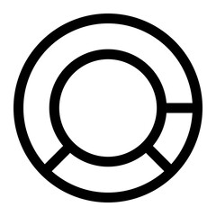 Round chart icon