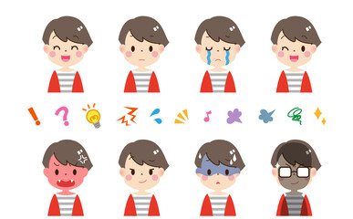 女性表情セットG