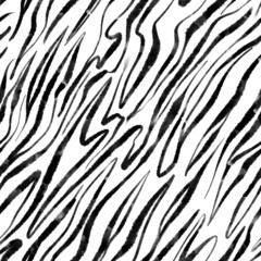 Animal skin seamless pattern. Hand drawn print in a watercolor style. Warm colors background.