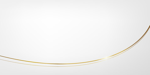 曲線で出来たラグジュアリーな雰囲気のゴールドのライン © YY apartment