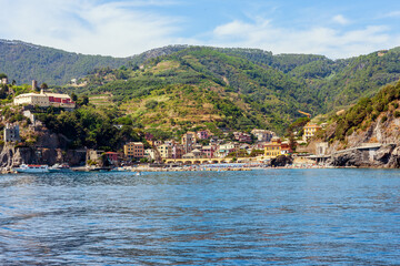 Fototapeta na wymiar Coastal village of Monterosso al Mare, Cinque Terre, Italy.