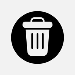 Delete icon in solid style about user interface, use for website mobile app presentation