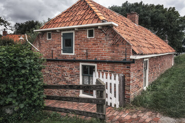 A small fisherman's cottage in the Zuiderzee museum of Enkhuizen