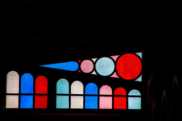 Stained Glass on black background