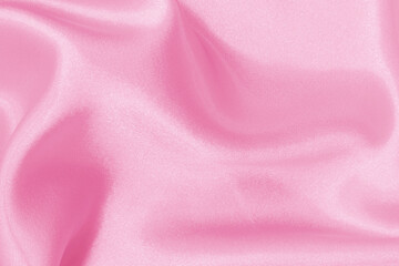 Pink fabric cloth texture for background and design art work, beautiful crumpled pattern of silk or linen.