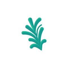 Rosemary leaves flat icon