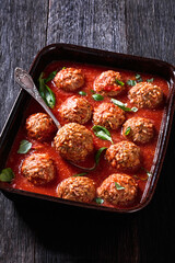 Porcupine Balls, ground beef and rice meatballs