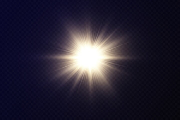 Obraz premium Bright light effects. Shiny stars.glare, explosion, sparkle, line, sun flare, spark and stars.