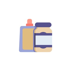 Mayo jar flat icon