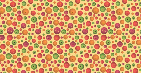 Cute cartoon doodles. Children's background from many emoticons. Suitable for posters, backgrounds, brochures, digital paper, etc.