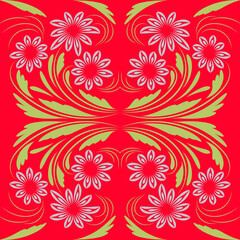Folk flowers print Floral pattern Ethnic art