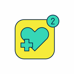 Filled outline Smartphone with heart rate monitor function icon isolated on white background. Vector