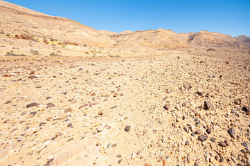 Fototapeta na wymiar Rock formations in the Israel desert