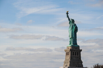 Fototapeta na wymiar Etats Unis USA US Amerique New York Statue Liberté Lady Liberty