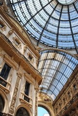 Italie Milan patrimoine tourisme Galleria Vittorio Emanuele II Galerie Victor Emmanuel II