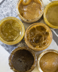 Cannabis extract full spectrum rosin for dab. Medical marijuana extract oil and concentrated thc.