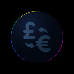 Fototapeta premium Exchange Pound to Euro