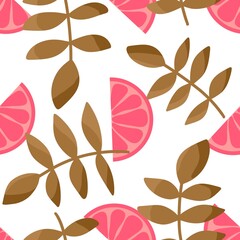 Summer fruit seamless oranges pattern for fabrics and textiles and packaging and linens and kids and wrapping paper
