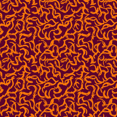 Vector Seamless Hand Drawn Scribble Pattern. Minimal Artistic Sketch Endless Print.