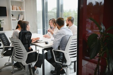 Fototapeta premium Business Team Finance Stock Exchange Busy Concept