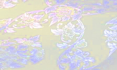 Fototapeta na wymiar Illustration created by computer program. It is a Thai pattern fabric and the pattern looks delicate. Make objects inside stand out Simulate a shallow depth of field by creating a blurred background w