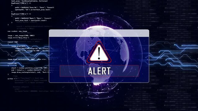 ALERT and Earth Connections Network, Animation, Background, Loop, 4k
