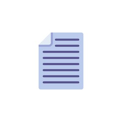 Document file flat icon