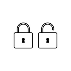 lock icon vector illustration