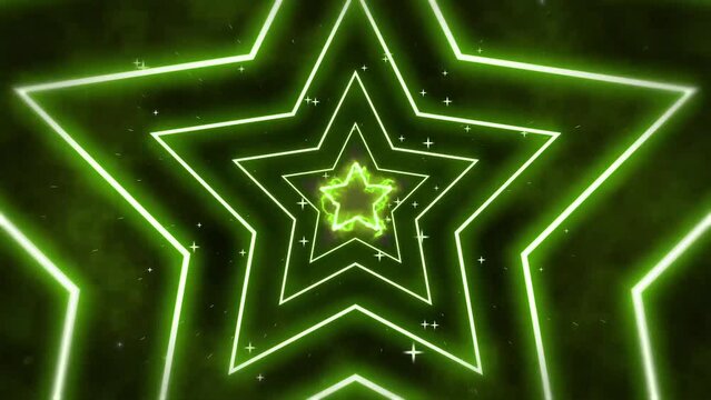 Star infinite tunnel loop background