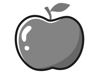 りんごのキャラクターのイラスト