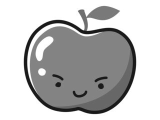 りんごのキャラクターのイラスト