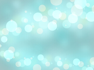 青色の美しく輝くピンボケな背景