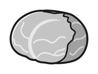 キャベツのキャラクターのイラスト
