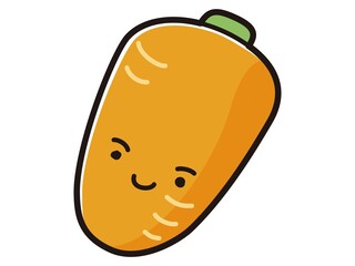 にんじんのキャラクターのイラスト