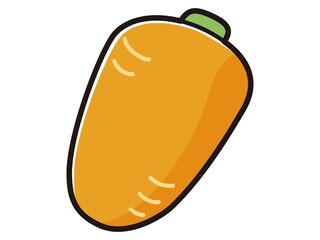 にんじんのキャラクターのイラスト