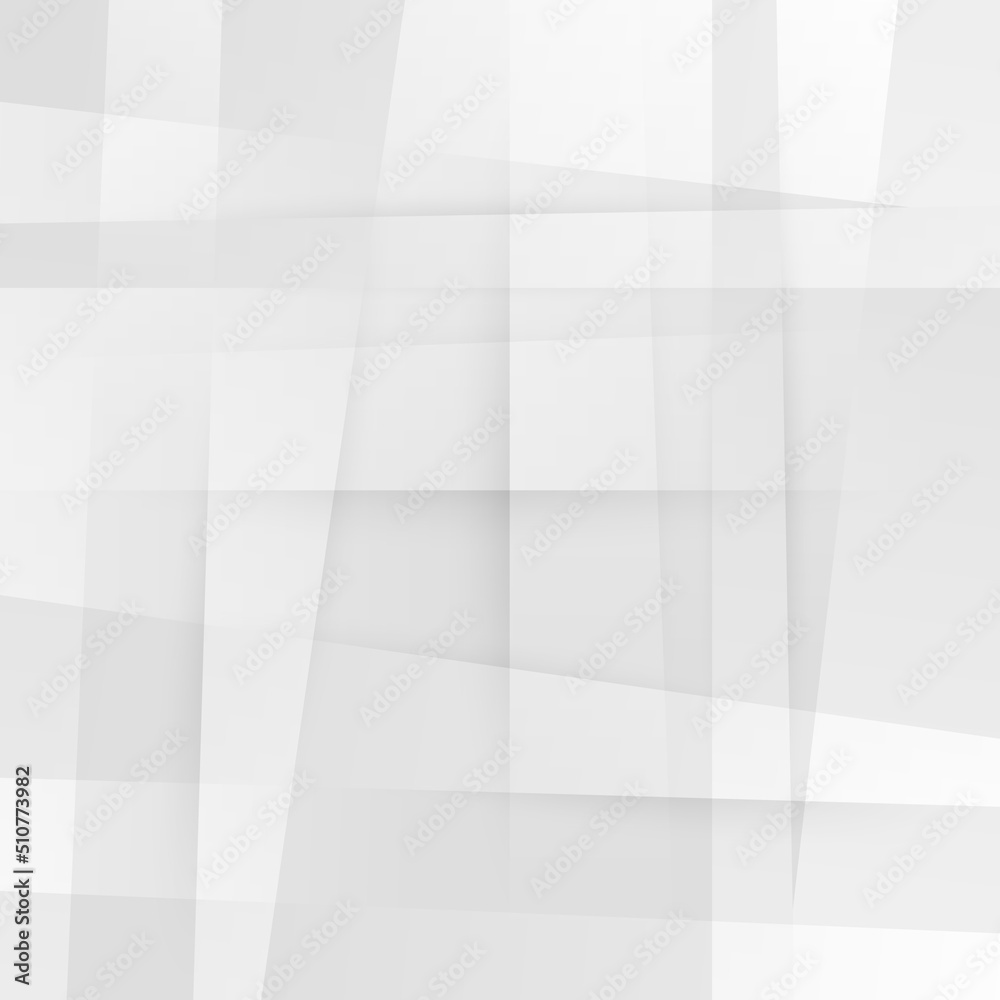 Poster Abstract white and gray gradient background. Modern minimalist design. Vector illustration with simple shapes like circle, square, rectangle. Monochrome light 3d futuristic design