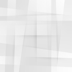 Abstract white and gray gradient background. Modern minimalist design. Vector illustration with simple shapes like circle, square, rectangle. Monochrome light 3d futuristic design
