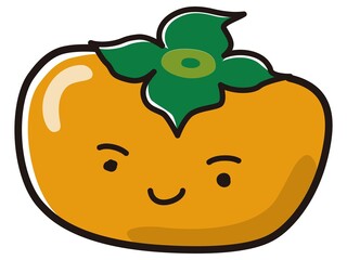 柿のキャラクターのイラスト