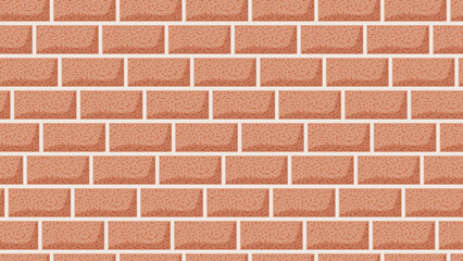 Seamless red brick wall