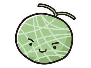 メロンのキャラクターのイラスト