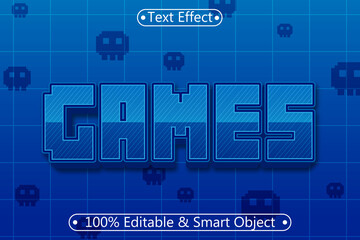 Games Editable Text Effect 3 dimension Emboss Modern Style