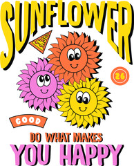 vector flowers printed. slogan with flowers	
