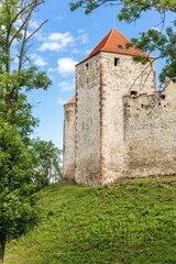 Fototapeta na wymiar Veveri castle, Czech republic - Europe. Old ancient castle near the Brno. Medieval castle built in the 13th century. Castle fortifications. Turistic destination.