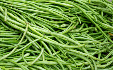 Long beans at the market