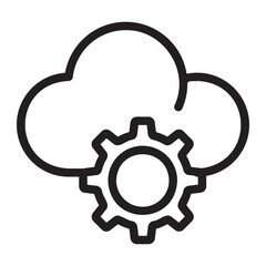 cloud line icon