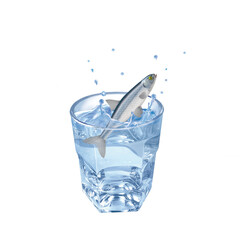 heckel , poisson, évasion, eau, en verre, boire, clapoter, glace, isolé, liquide, abattre, blanc, froid, bleu, éclaboussure, bouillonner, transparent, clair, cool, frais, humide, propre, rafraîchissem