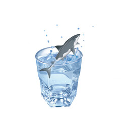 poisson chat , poisson, évasion, eau, en verre, boire, clapoter, glace, isolé, liquide, abattre, blanc, froid, bleu, éclaboussure, bouillonner, transparent, clair, cool, frais, humide, propre, rafraîc